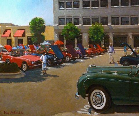 Car Show - plein air - 20" x 24"