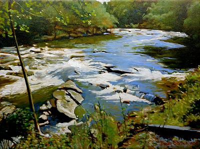 "Rapids on the Tuckasegee" purchased by Sandra Thompson