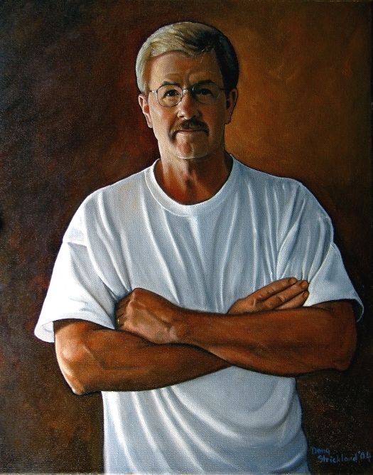 "Self Portrait in White Teeshirt" completed 2004